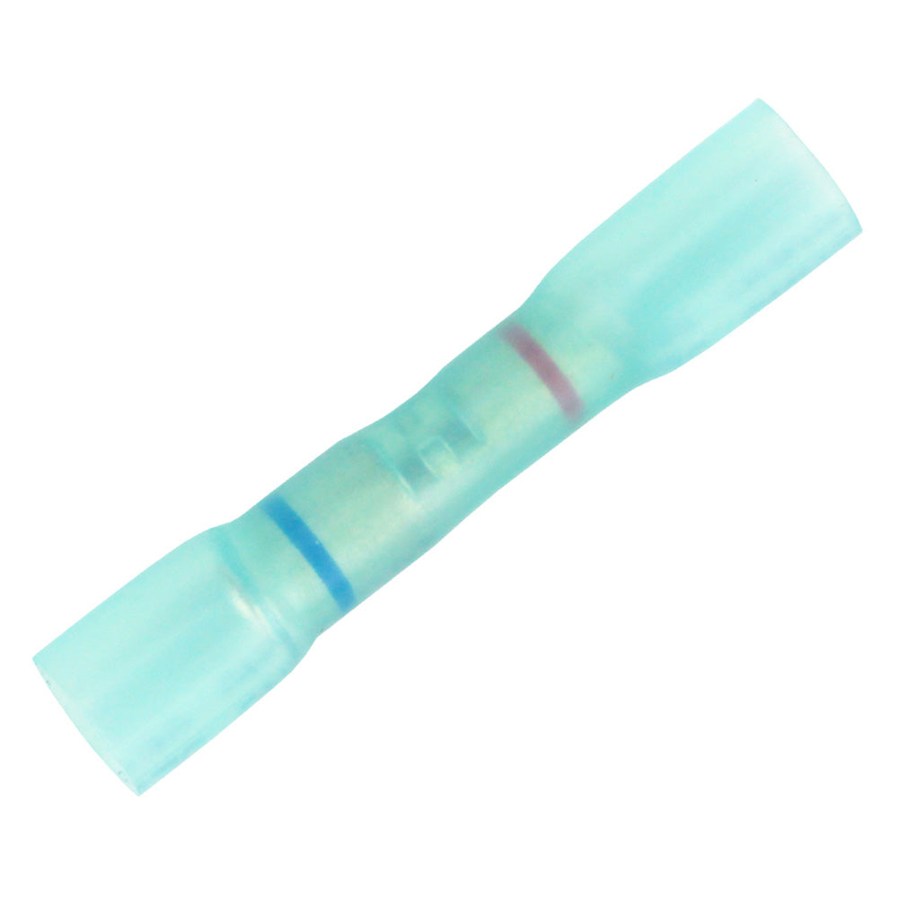 Pacer StepDown Butt Splices wBlue Heat Shrink  2218 AWG to 1614 AWG  100 Pack TBSDE1418100