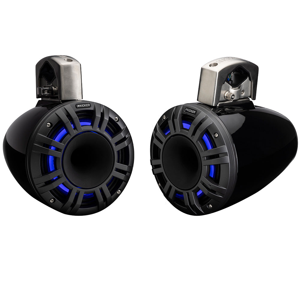 KICKER KMTCXL8 8 LED Horn Loaded Compression Driver Tower System  Black 51KMTCXL8