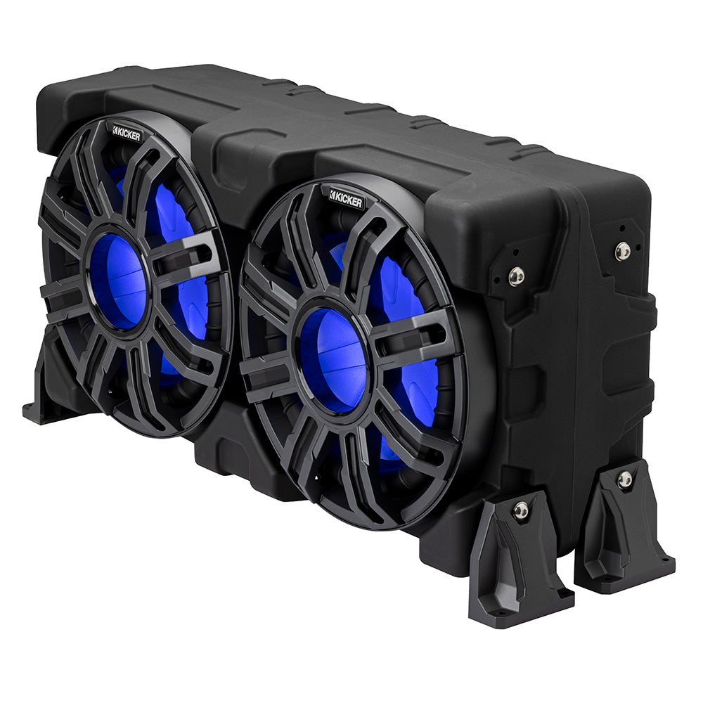 KICKER 10 Loaded Premium Marine Enclosure wPassive Radiator  4Ohm 51MWLE104