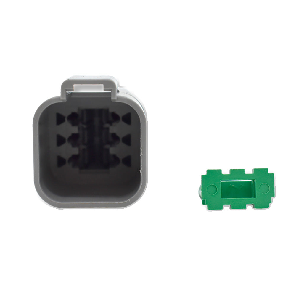 Bluewater 6 Position Male Deutsch Connector wWedge Lock DT046P