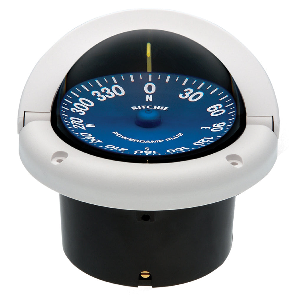 Ritchie SS1002W SuperSport Compass  Flush Mount  White SS1002W
