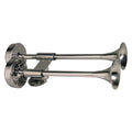 Schmitt Marine Deluxe AllStainless Shorty Dual Trumpet Horn  12V 10012