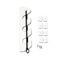 TACO 3Rod Poly Bungee Rod Holder Rack  White P03133W