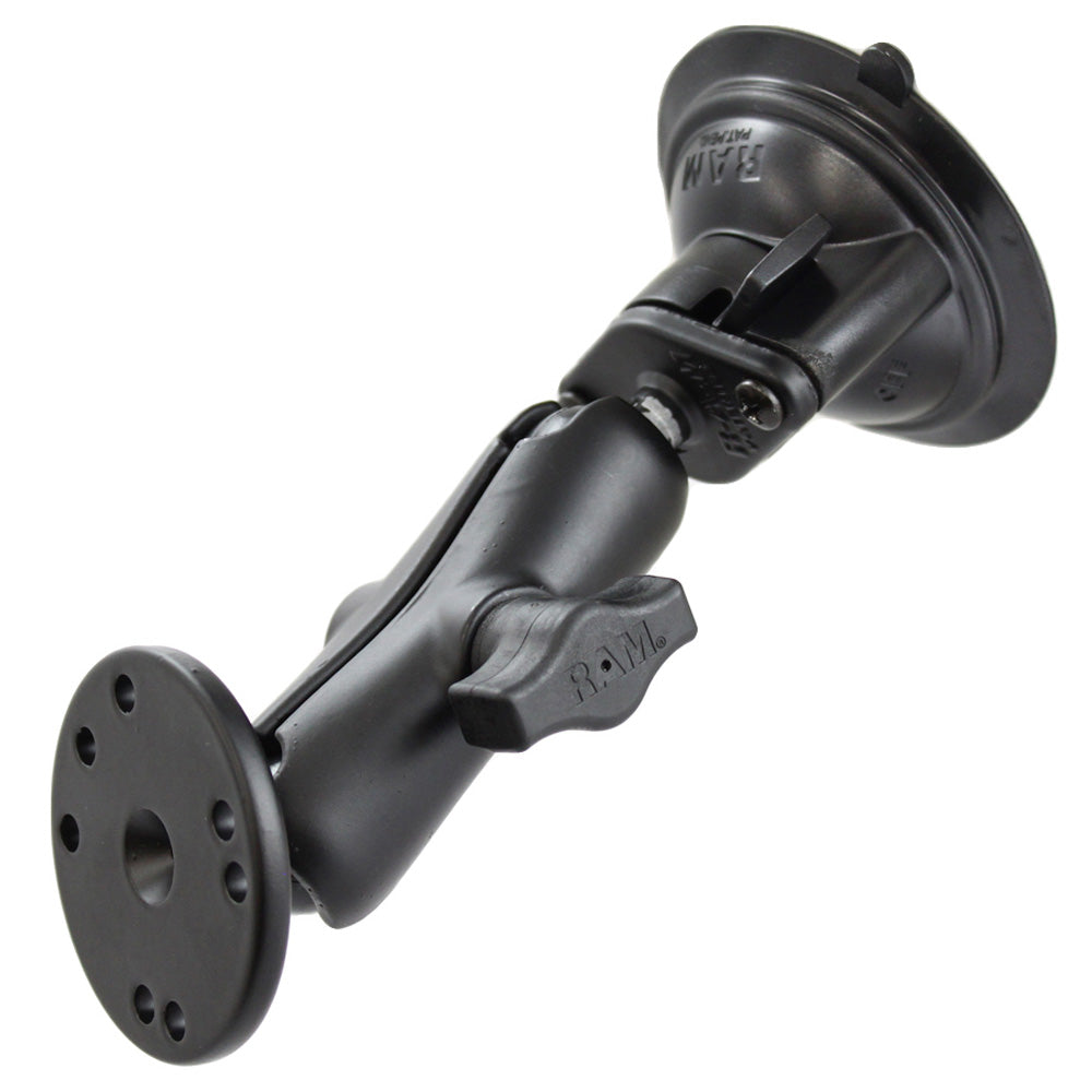 RAM Mount Twist Lock Suction Cup wRound Base Adapter RAMB166202U