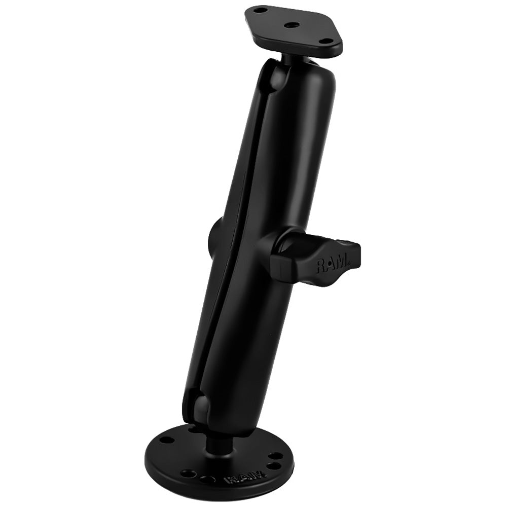RAM Mount Flat Surface Mount Long Arm wDiamond Base RAMB138UC