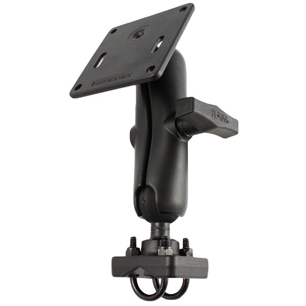 RAM Mount 15 Rail Mount wDouble UBolt Bases  3625 Square Base RAM3341U