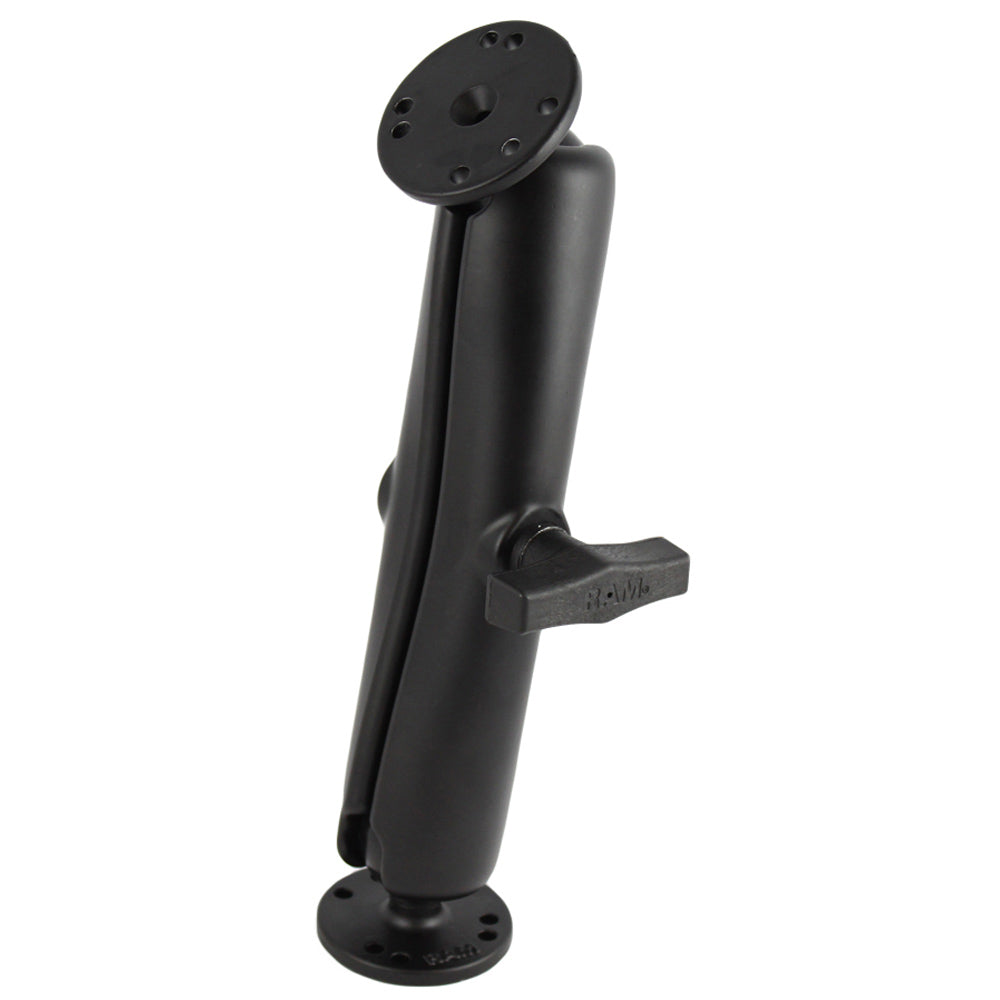 RAM Mount Ball Mount wLong Double Socket Arm  225 Round Bases wAMPs Pattern RAM101UD