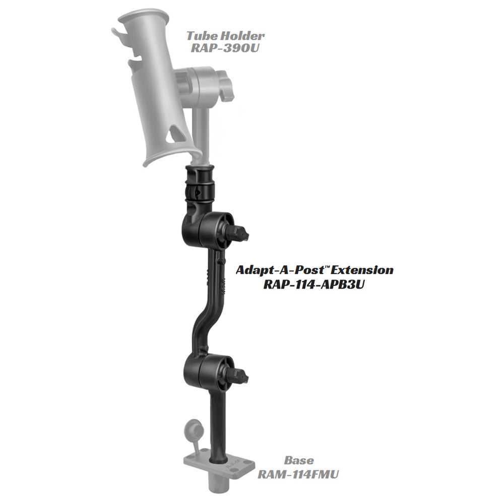 RAM Mount Adjustable AdaptaPost 16 Extension Arm RAP114APB3U
