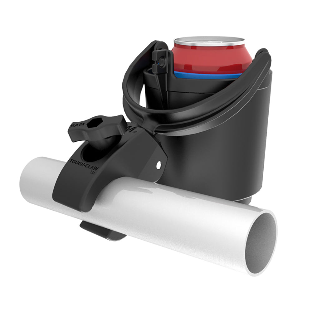 RAM Mount ToughClaw Mount wSelfLeveling Cup Holder RAMB132400U