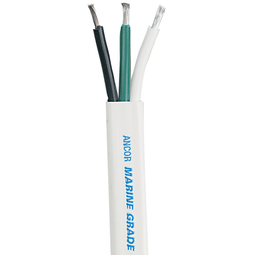 Ancor White Triplex Cable  83 AWG  Flat  100 130910