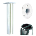 Tigress Oval Head SS Gunnel Mount Rod Holder  0 Degree  9 88527