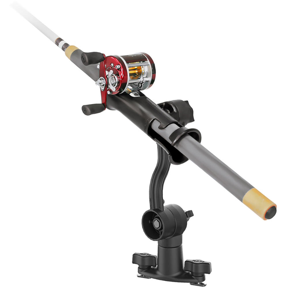 RAM Mount RAM Tube Jr Rod Holder with Spline Post Extension Arm and Track Base RAP390PA421
