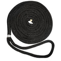 New England Ropes 58 Double Braid Dock Line  Black  15 C50542000015
