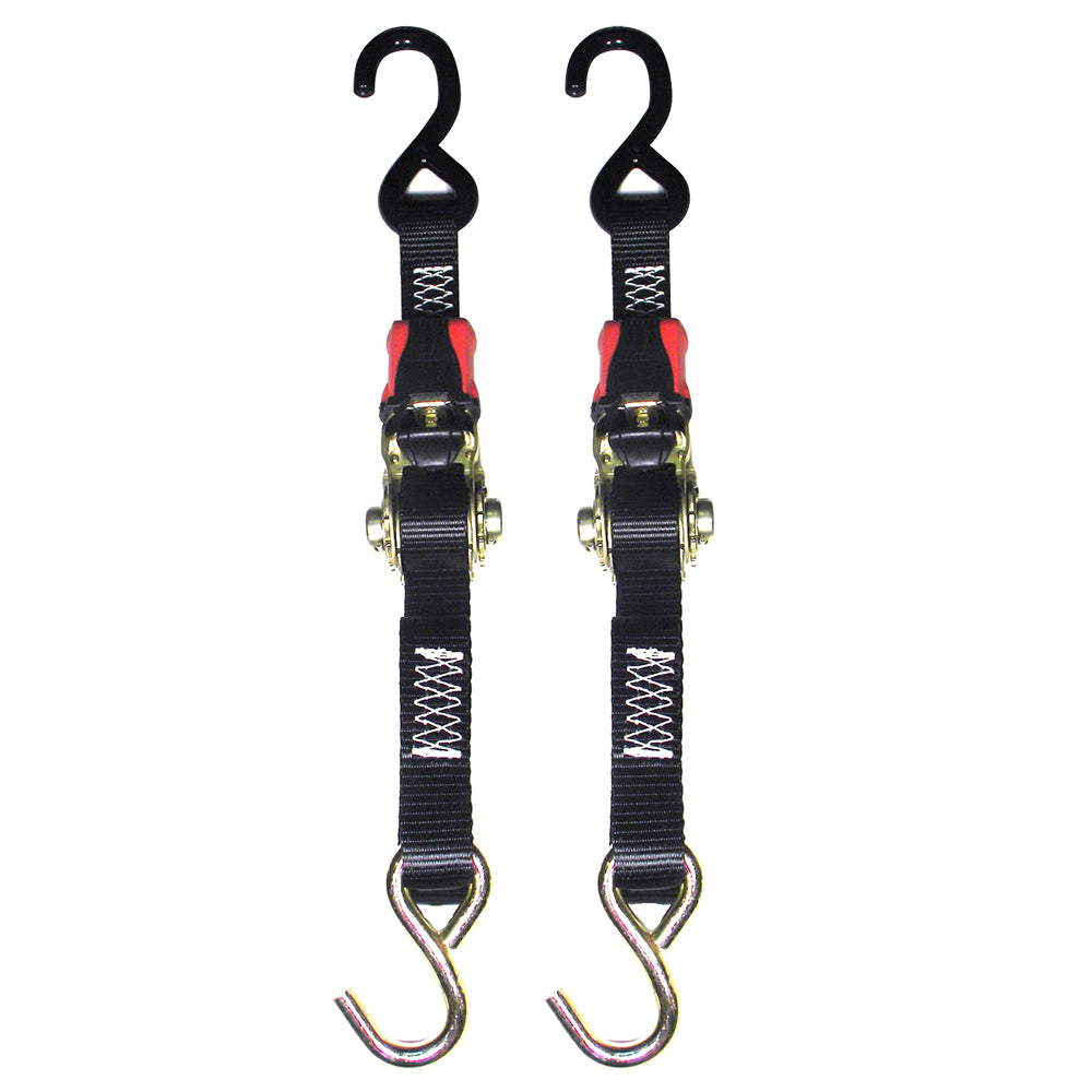Rod Saver Rubber Ratchet TieDown  1 x 4  Pair RTD4