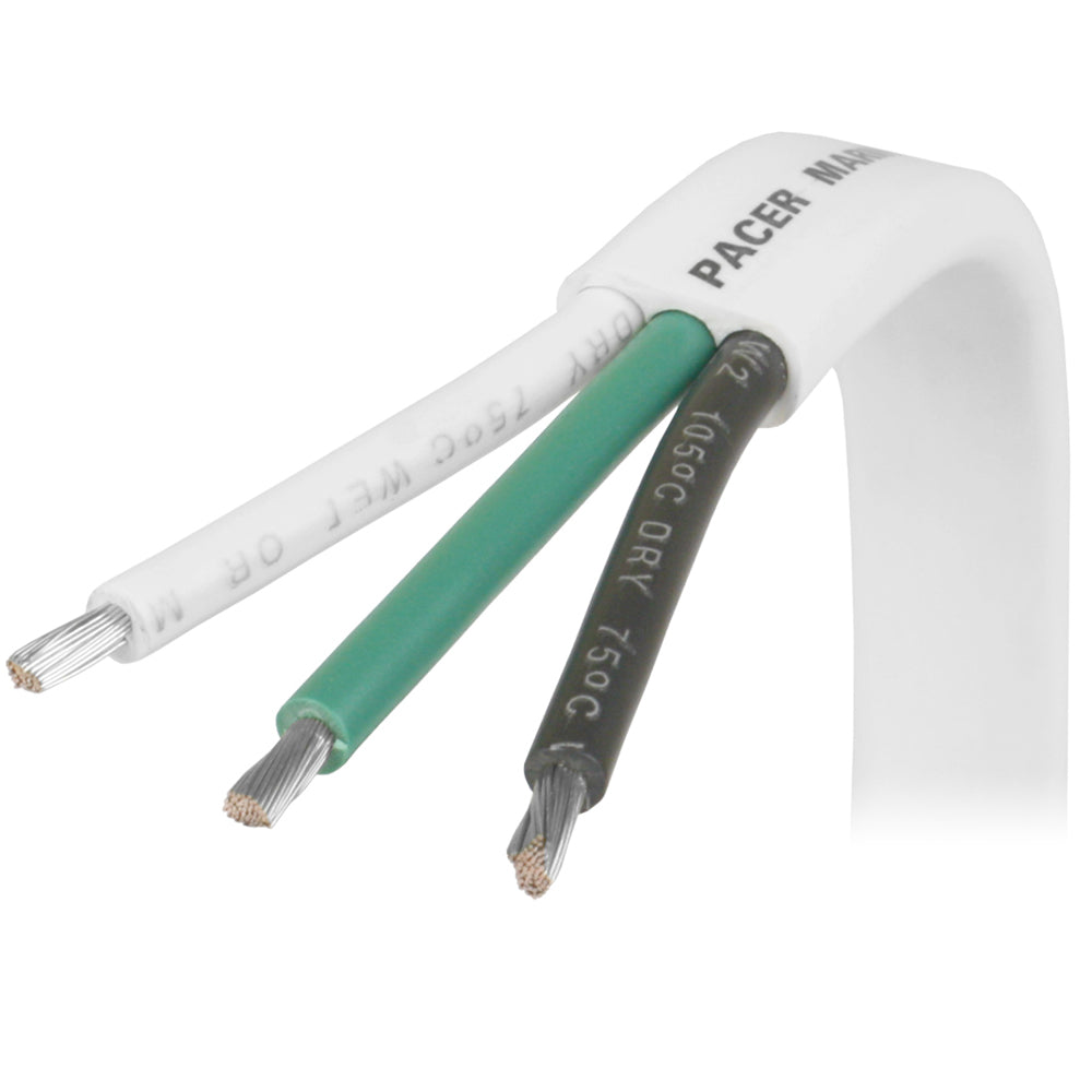 Pacer 103 AWG Triplex Cable  BlackGreenWhite  100  W103100