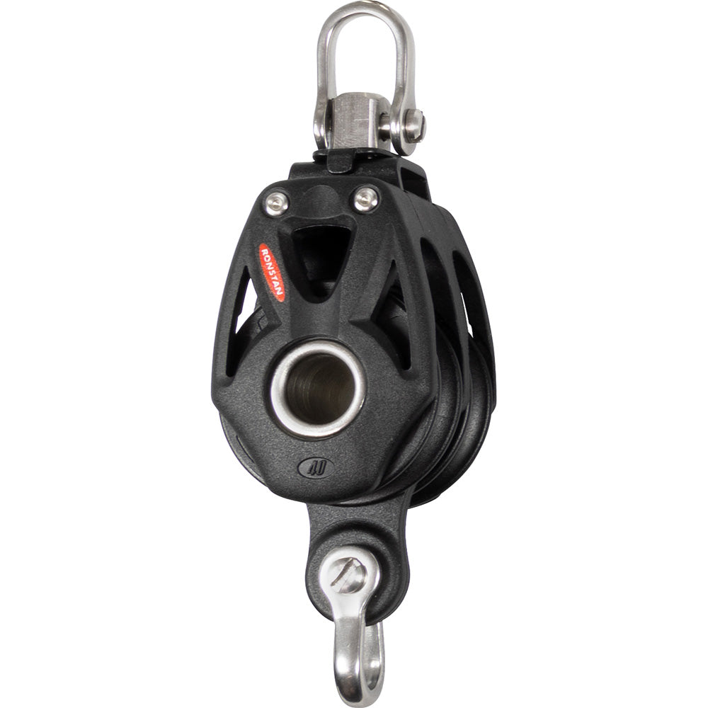 Ronstan Series 40 Orbit BB Double Block wBecket  Swivel Shackle RF48210