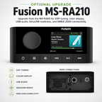JL Audio M3 Marine Stereo System – Fusion MS-RA60 & 4 M3 6.5" Marine Speakers