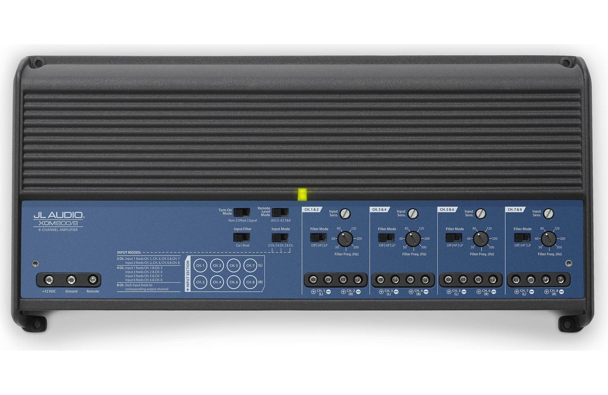 JL Audio XDM Series 800w 8 Channel Amplifier - XDM800/8 [010-03119-00]