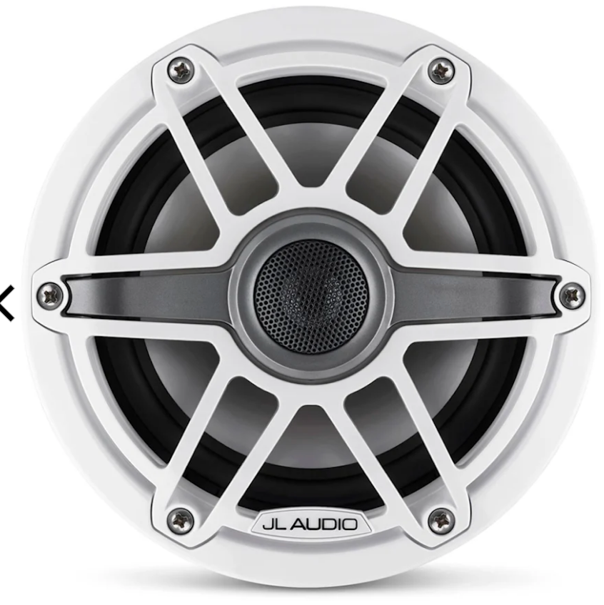 JL Audio M6 Complete Marine Audio Bundle w/ Fusion Apollo RA770, 4 M6 6.5" White Sport Marine Speakers & XDM600/6