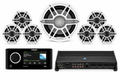 JL Audio M6 Marine Audio Bundle w/ Fusion Apollo MS-RA770, 6 M6 Speakers, 10" M6 Sub & XDM800/8 Amp