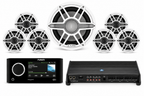 JL Audio M6 Marine Audio Bundle w/ Fusion Apollo MS-RA770, 6 M6 Speakers, 10" M6 Sub & XDM800/8 Amp